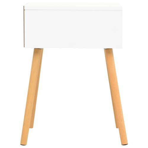 Bedside Cabinets 2pcs White Sonoma Oak 40x40x56cm Engineered Wood - Image 5