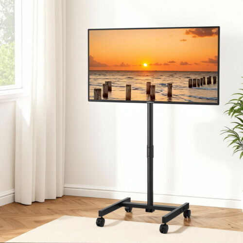 Artiss TV Stand 13-50" Universal Mobile Adjustable Height TV Stand with Wheels - Image 8